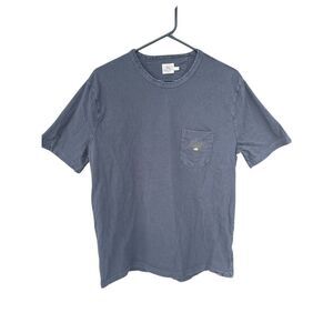 Faherty Large destination sun washed black pocket tshirt